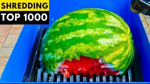 Топ 1000 лучших моментов измельчения шредером. Удовлетворительная подборка asmr