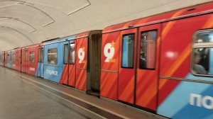 Ещё не видела поезд Победы🎉.Московское метро.Тематические поезда🎉🎉🎉