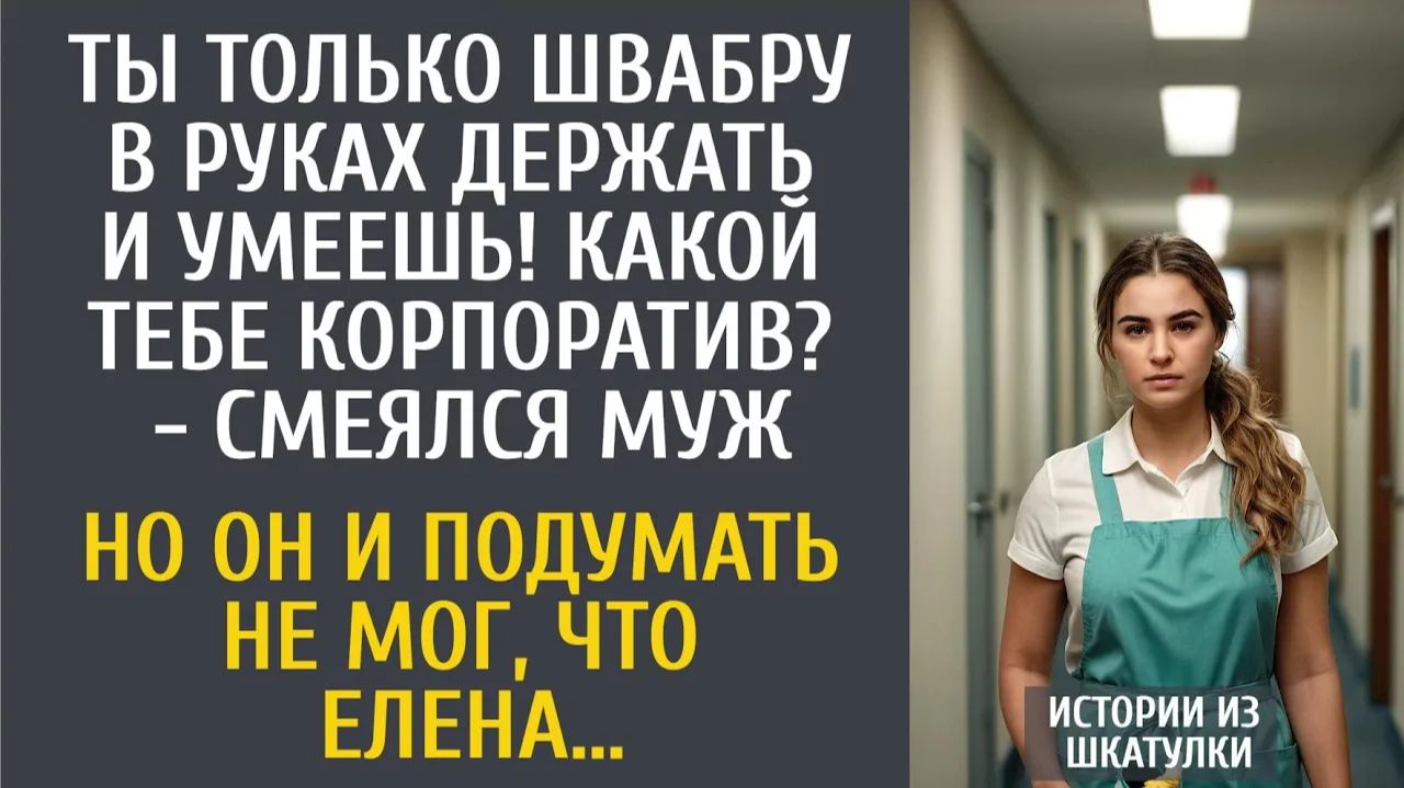 Истории из жизни: Ты только швабру в руках держать и умеешь! Какой тебе корпоратив? - смеялся муж…