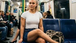 Красивые спортсменки в метро / Часть 3