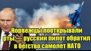 Норвежцы пооткрывали рты — русский пилот обратил в бегство самолет НАТО