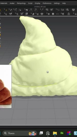 Подушка-какашка в Marvelous Designer 💩 #3d #3дмоделирование #3дмодель #marvelous #marvelousdesigner