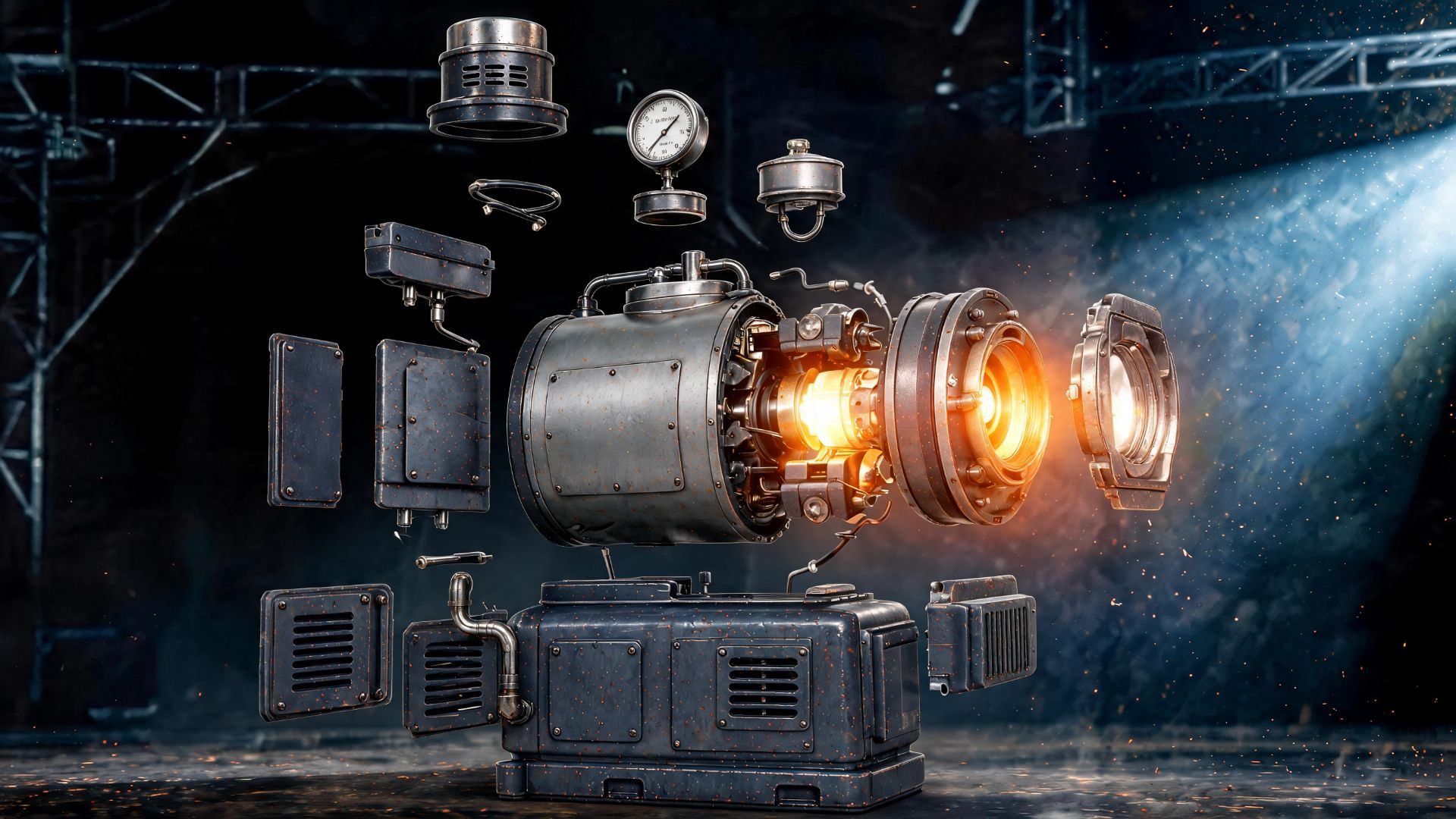 AI Industrial Cinematic. Promo