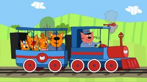 Три кота! Новые серии - Путешествие мини-игра. Мультики для детей. Яркие детские мультики смотреть!