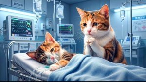 Как спастись: Мама-кошка спасает котенка с помощью чистого разума 🧠🐾
