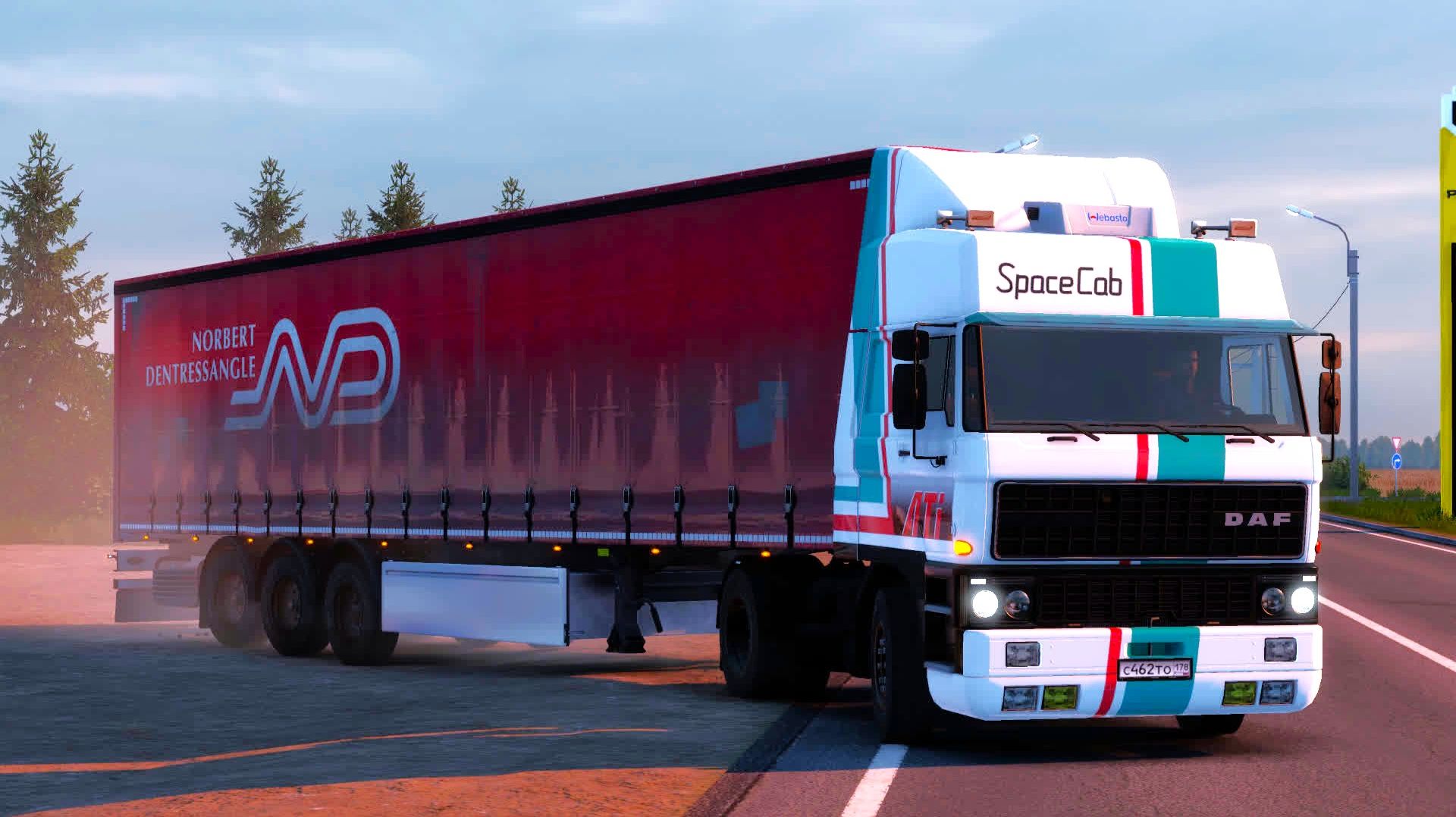 667 / ETS2 1.58 / DAF F241 series / Впереди Алтай.