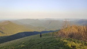 Утро 9 мая с вершины горы Почепсуха в Туапсинском районе