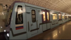 Отправление Парадного электропоезда Ока Баклажан(81-760A/761A/763A) со станции Киевская