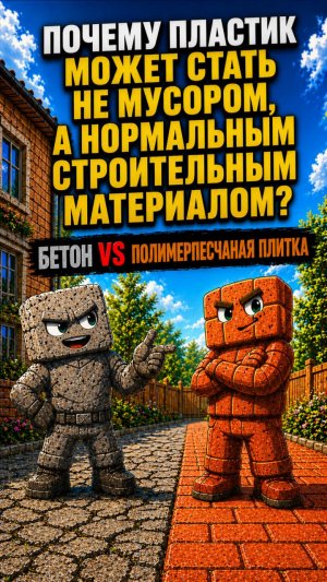 Вторая жизнь пластику: плитка с пользой для двора