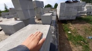 Кладка первого ряда газобетона - натягиваем шнурку