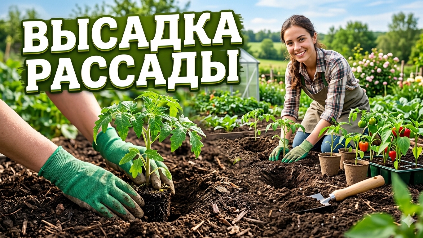 Первая пошла. Начала высадку рассады