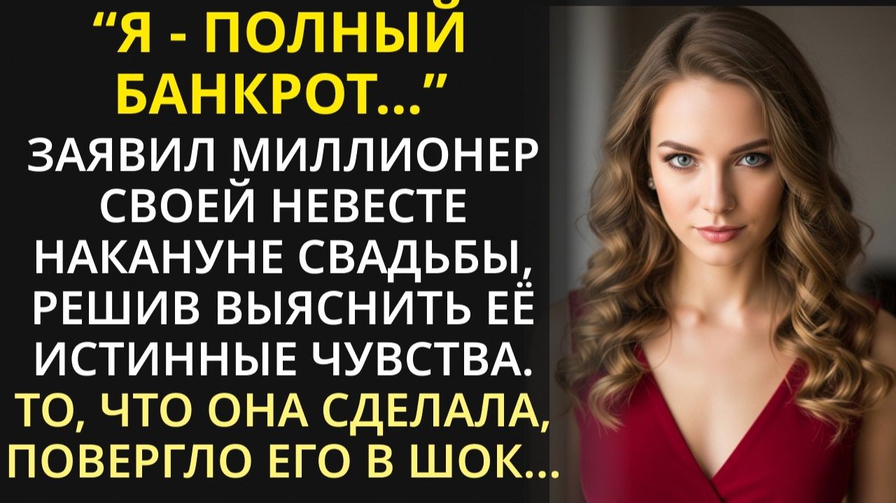 Истории из жизни|Я - банкрот, - богач решил проверить свою невесту|Аудио рассказы|Жизненные истории смотреть онлайн