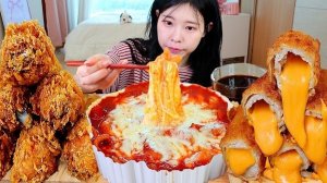АСМР ЕДА КОРЕЯ | МУКБАНГ | СЫРНЫЙ ТОКПОККИ | СВИНАЯ КОТЛЕТА С ЧЕДДЕРОМ