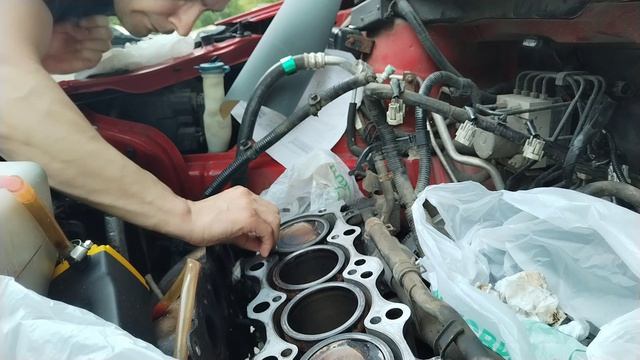 11/25 Прокладка ГБЦ m16a подготовка к замене День 7