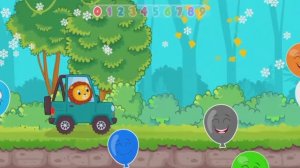 Детский развивающий мультфильм: лопаем шарики, считаем.