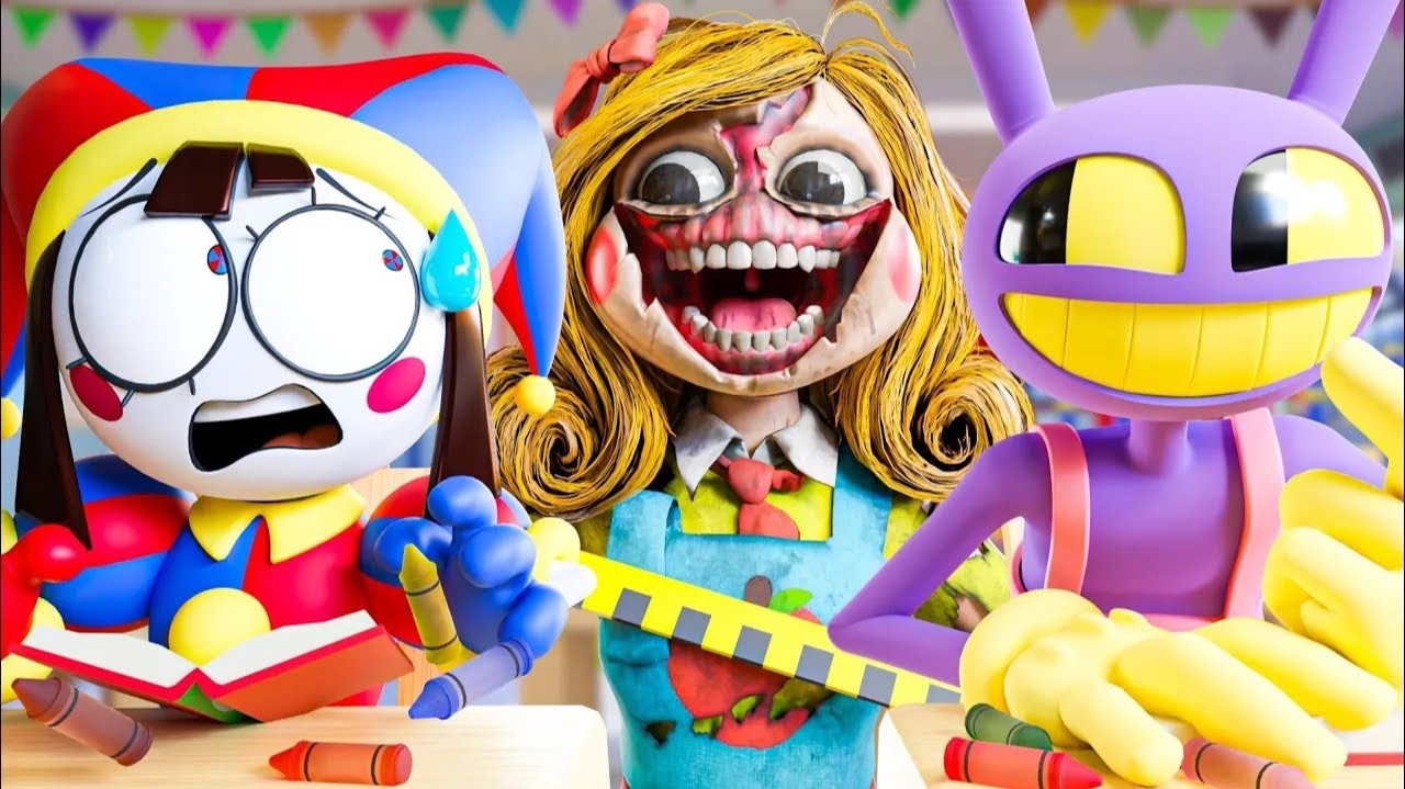 ЦИФРОВОЙ ЦИРК - ШКОЛЬНЫЙ КАВАРДАК!   Digital Circus   Фан-Анимации на русском