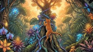 Minimal Techno for Instinctive Focus ⧸⧸  Deep Work & Coding in the Tropical Forest