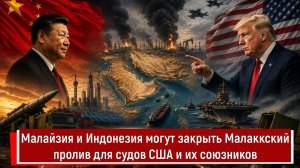 Малайзия и Индонезия могут закрыть Малаккский пролив для судов США и их союзников
