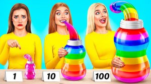 100 Слоев Еды Челлендж # Удивительные Кулинарные Лайфхаки от Mega DO Challenge