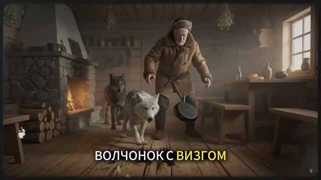 Он нашел связанных волчат в сарае, и они спасли ему жизнь.