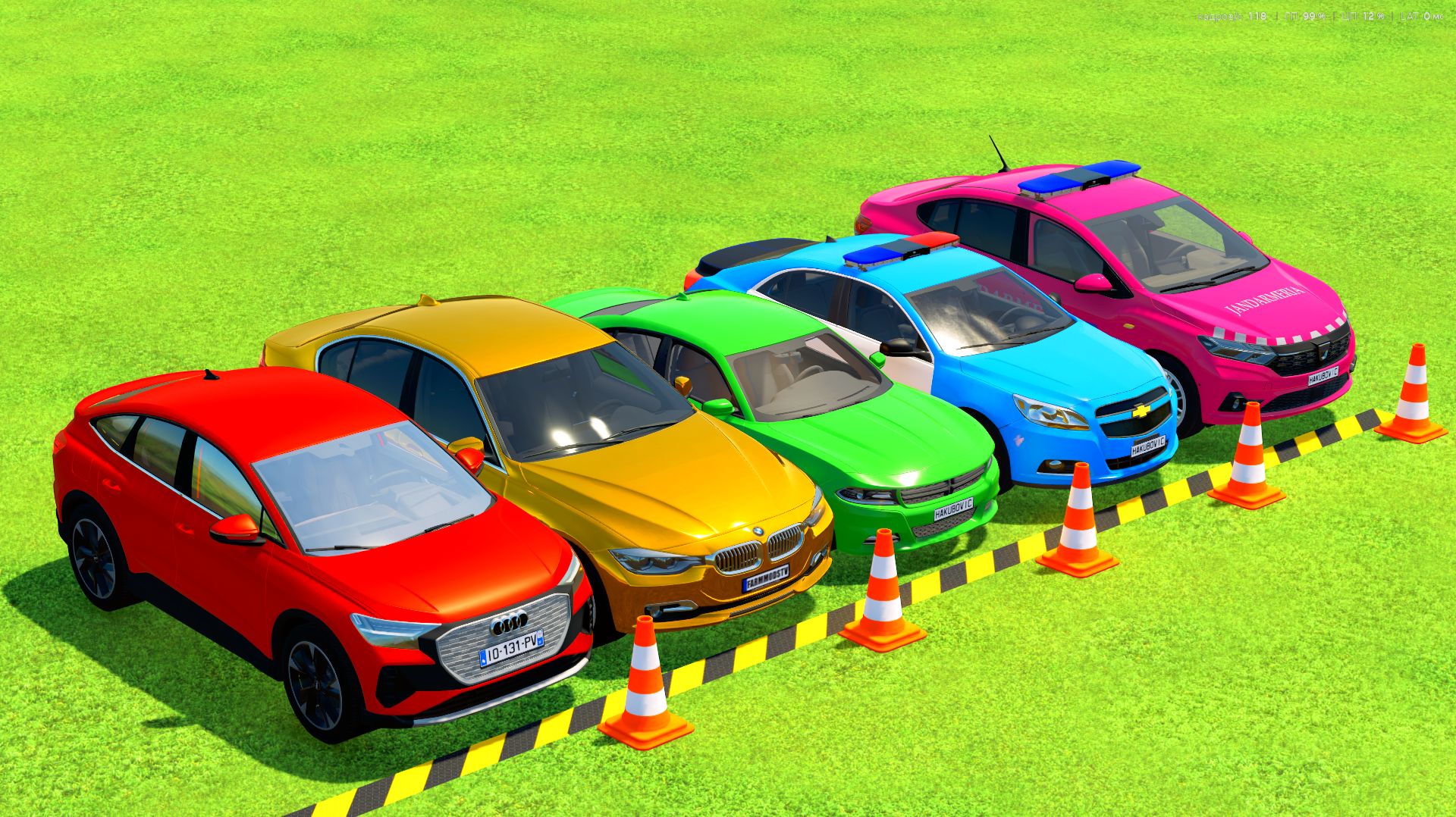 Для детей: ТРАНСПОРТИРОВКА AUDI, BMW, CHEVROLET, DACIA НА НОВЫХ ГРУЗОВИКАХ МАН 2 ЧАСТЬ
