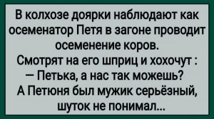 Как доярки в колхозе от осеменатора убегали! #анекдоты #прикол #ржака