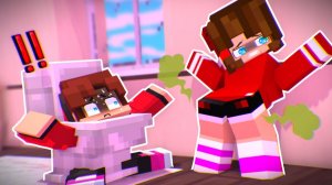 Джей Джей превратился в ТУАЛЕТ! — анимация из Minecraft