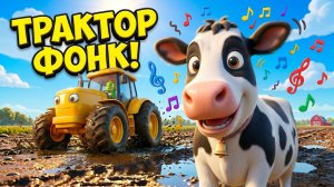 ТРАКТОР ФОНК! 🚜 Динозаврик Тоша и Желтый Трактор (Детская Песня)