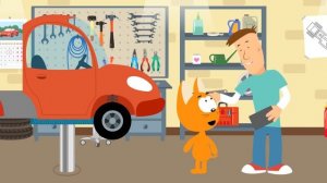 251. Котэ и волшебный гараж - Стройка - Мультфильмы и песенки для детей малышей