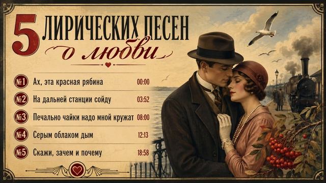 5 ЛИРИЧЕСКИХ ПЕСЕН О ЛЮБВИ ❤️ Душевные ретро песни из СССР
