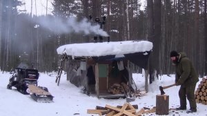 Охота и Рыбалка 2026 в Тайге ИЗБА Веселая Изба Счастливые Люди Сибирь Снегоход Тайга Рудик 15 фев