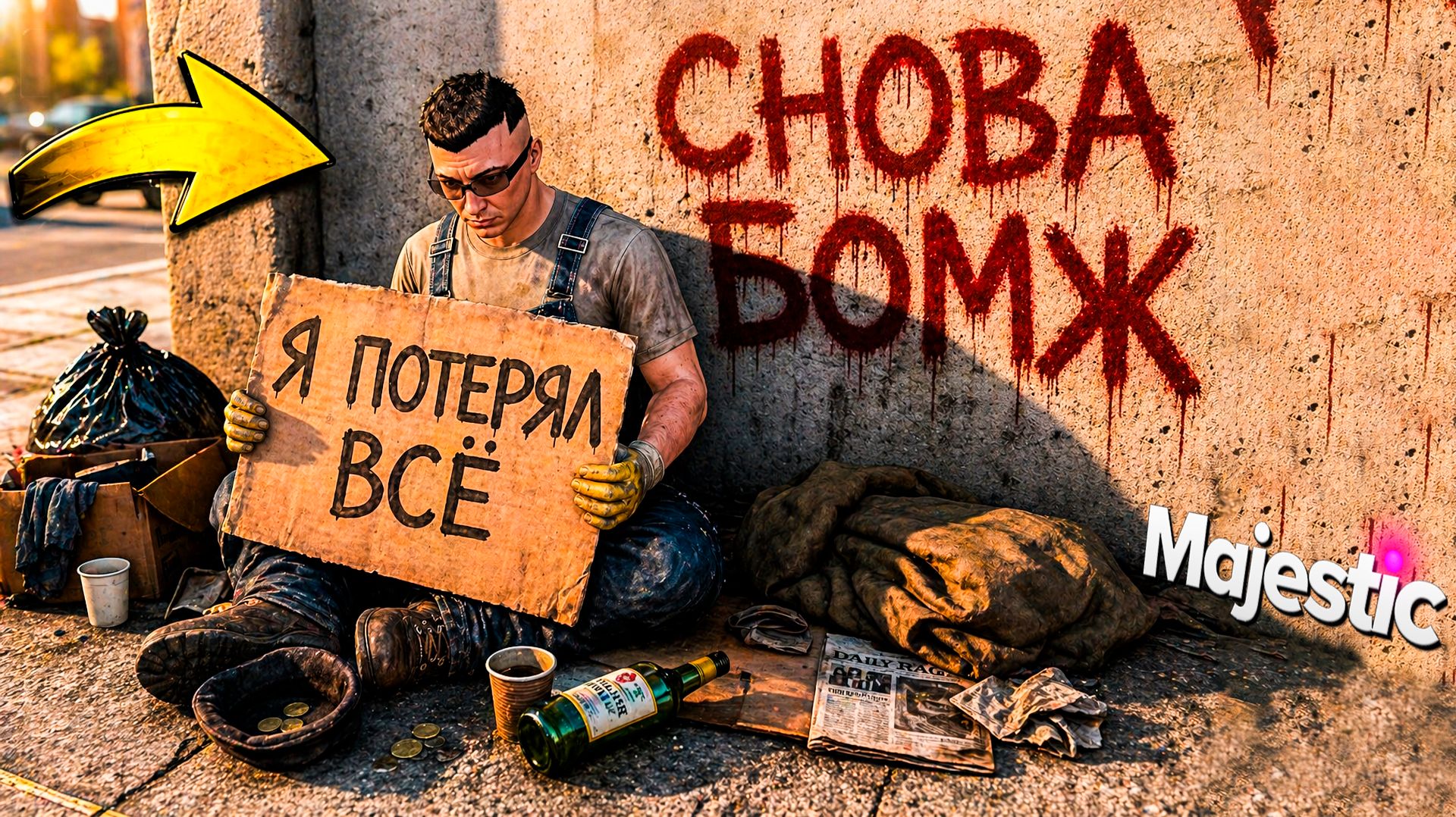 ПУТЬ НОВИЧКА С НУЛЯ БЕЗ ДОНАТА! НЕУДАЧНАЯ ПОПЫТКА СТАТЬ ПЕРЕКУПОМ в GTA 5 RP MAJESTIC RP! смотреть онлайн