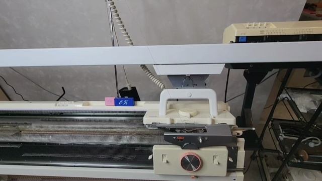 6. Частичное вязание Silver Reed + Brother Ke 100 + мои переходники.