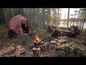 ДОБЫЛ МЯСА В ЛЕСУ. НОЧЁВКА В ПАЛАТКЕ. ОХОТА НА СЕЛЕЗНЯ ИЗ СКРАДКА. ТАЁЖНЫЕ ПРИКЛЮЧЕНИЯ. ОДИН В ТАЙГЕ