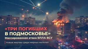 Подмосковье атаковано украинскими дронами. Три человека погибли на месте.Спасатели разбирают завалы.
