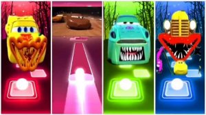 McQueen Car All Video Megamix 🆚Lighting McQueen Eater🆚McQueen Red Car 🎶 Геймплей Tiles Hop EDM Rush🎯