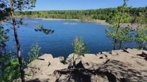 Челябинск сосновый парк Гагарина с карьерами. Природа  южного Урала красивые места. 11.05.2026г.