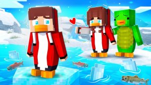 Пингвин Джей Джей... «Нет пути домой» — грустная история — анимация Minecraft