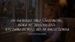 ОН НАЗЫВАЛ ЭТО «ЗАБОТОЙ», ПОКА НЕ ВЫЯСНИЛОСЬ ПРЕДАТЕЛЬСТВО ИЗ-ЗА НАСЛЕДСТВА.