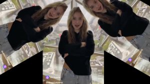 Юная девушка танцует