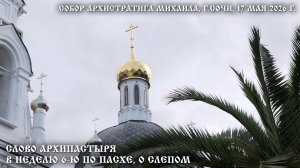 Слово Архипастыря в Неделю 6-ю по Пасхе, о слепом