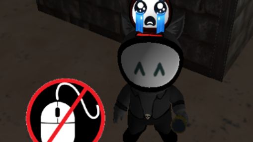 I'm playing without a mouse with a subscriber!