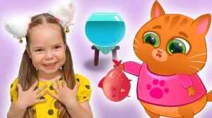 Помогите котику Бубу и Насте спасти рыбку в увлекательной игре
