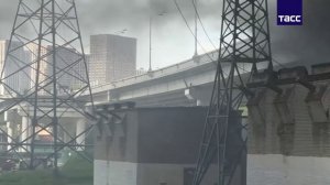 Дорожное полотно на СВХ провисло из-за пожара на Амурской улице в Москве,