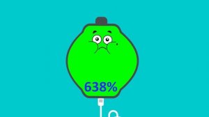 Low Battery Overcharging 0 To 1200 Percent   Battery Charging Animation   NCR Animation