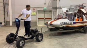 Тест складного электроквадроцикла Eco Koleso 4X4. Четырехколесный электроскутер полный привод!