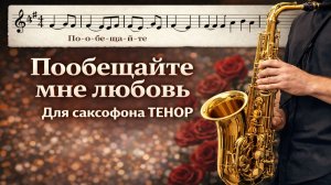 🎷 Sax Tenor — Пообещайте мне любовь (Акванавты) | Видеоминус