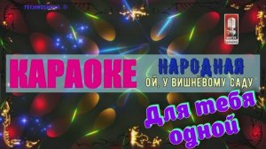 Ой, у вишнёвому саду. НАРОДНАЯ. КАРАОКЕ