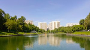 Лето в Москве Беловежский пруд.