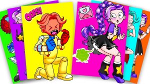 Грустная история Лили Лавбрейдс и Игрока — Poppy Playtime 5  Стикербук своими руками